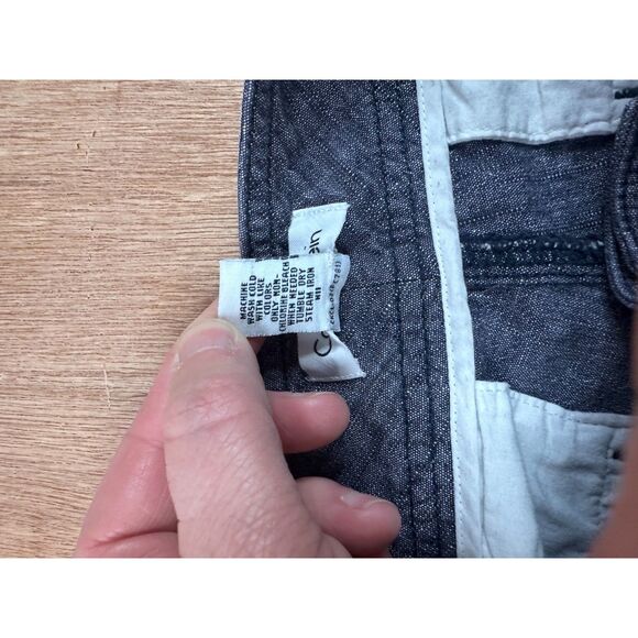 Womens Calvin Klein Chambray Bermuda Shorts Size 6 Blue Denim - Picture 5 of 5